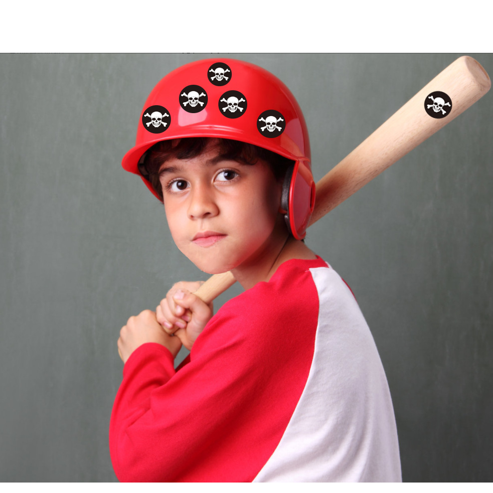 Amazon cráneo pegatinas para niños recompensas calcomanías de casco de calidad calcomanías personalizadas image 4