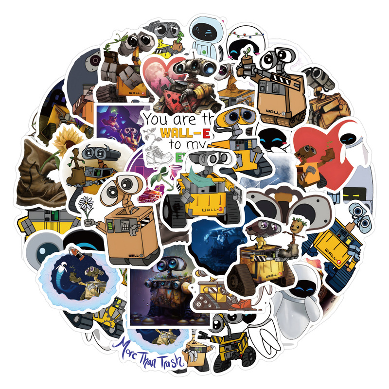 50 sheets Robot Story Walle Cartoon Graffiti Stickers Car Luggage Scooter Stickers Wholesale 50 sheets Robot Story Walle Cartoon Graffiti Stickers Car Luggage Scooter Stickers Wholesale