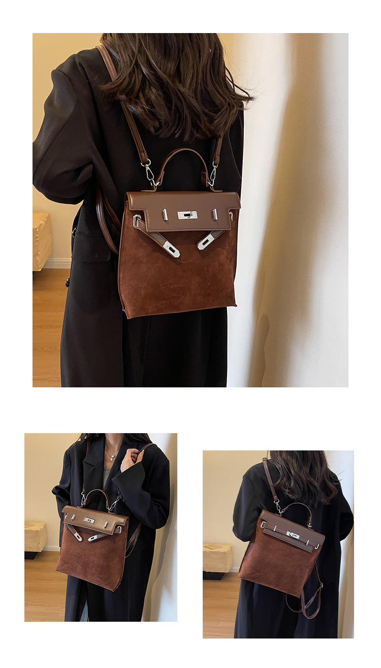 Eleganter Damen Pendler Rucksack Retro Henkeltasche Großer Stil_voghion.com