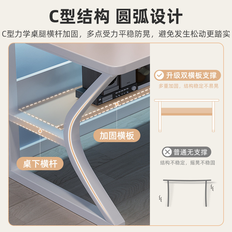 Mesa de dormitorio para niñas, casa de alquiler simple rectangular, escritorio de estudio para el hogar, escritorio para computadora de escritura, banco de trabajo, casa de alquiler