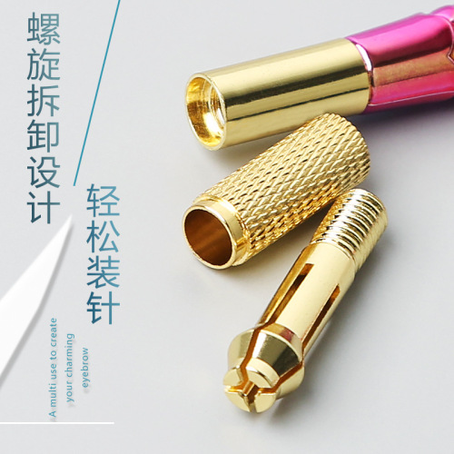 Mermaid semi-permanent matte eyebrow handmade tattoo embroidery pen, matte pen tattoo eyebrow embroidery pencil, full set of tattoo tools and supplies