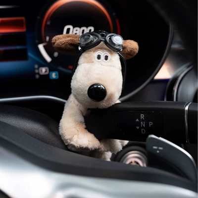 Cute Car Dashboard Plush Toy Dog Decoration for Car Interior Accessories, Wiper, Turn Signal (Car ornaments) - 12cm-pilot-wearing-a-hat-hua-bang-master-dog