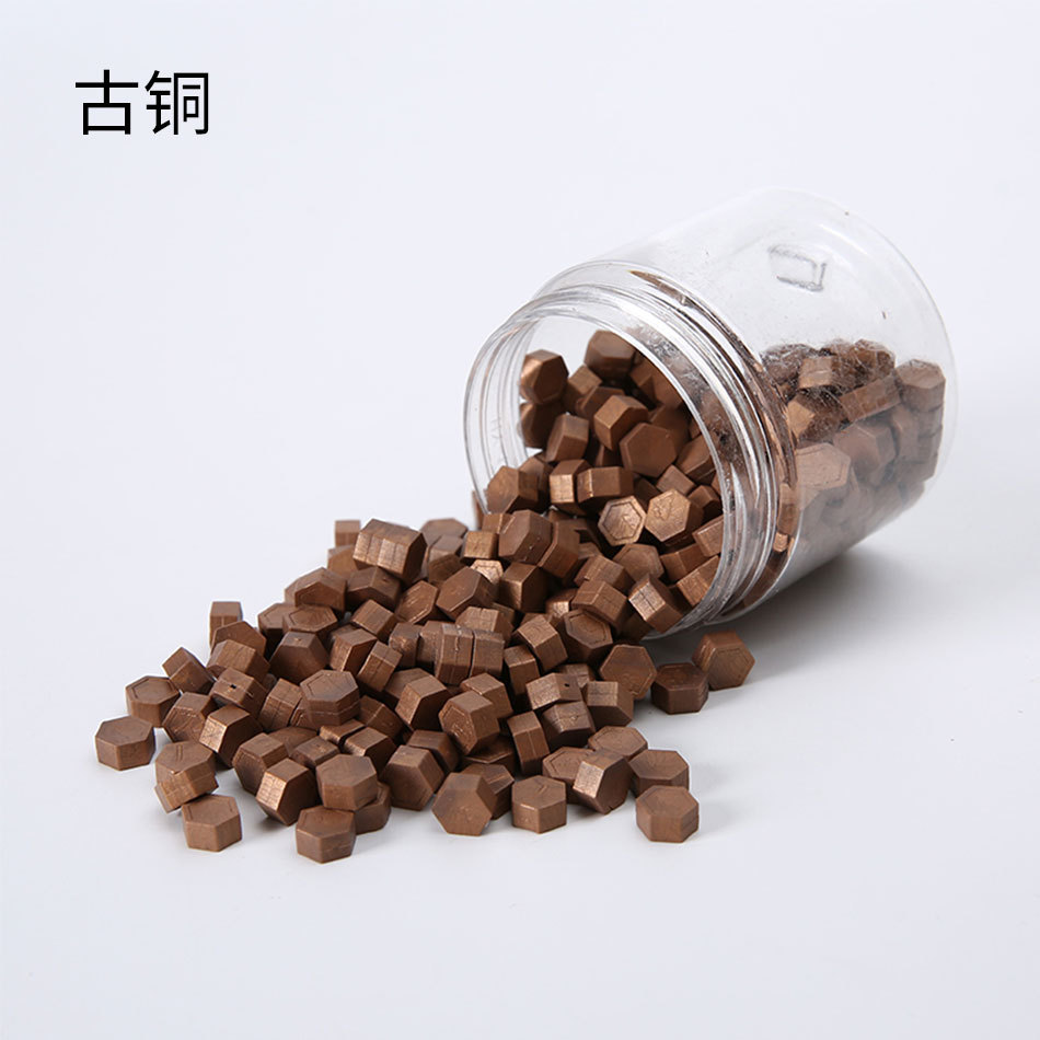 Macaron en caja de 50 colores, cera de pintura de fuego de color mixto, cera de botella granular mate, 60g, peso neto, aproximadamente 38g, sobre, cera sellada