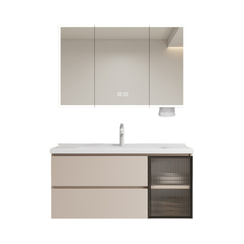 Gabinete de baño de aluminio cerámico de abeja grueso espacio combinado lavabo cerámico lavabo lavabo lavabo