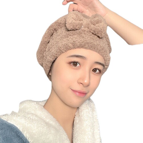 Dry hair cap for women, super absorbent, quick-drying shower cap, cute long and short hair shampoo, wipe and dry hair towel  new thickened