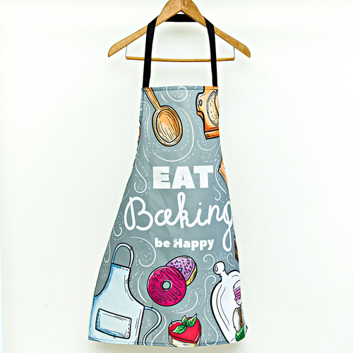 New Fashion Polyester Digital Printing Thick Stain-Resistant Breathable Household Apron Workwear Sleeveless Apron Wholesale
