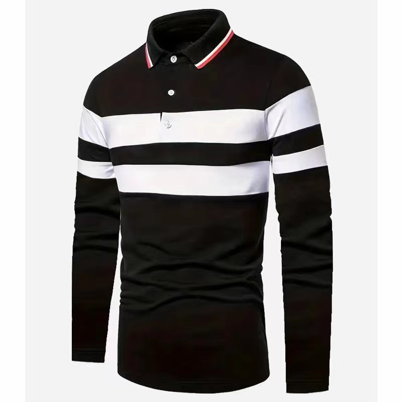 Men's Color Block Blouse Men's Clothing display picture 2