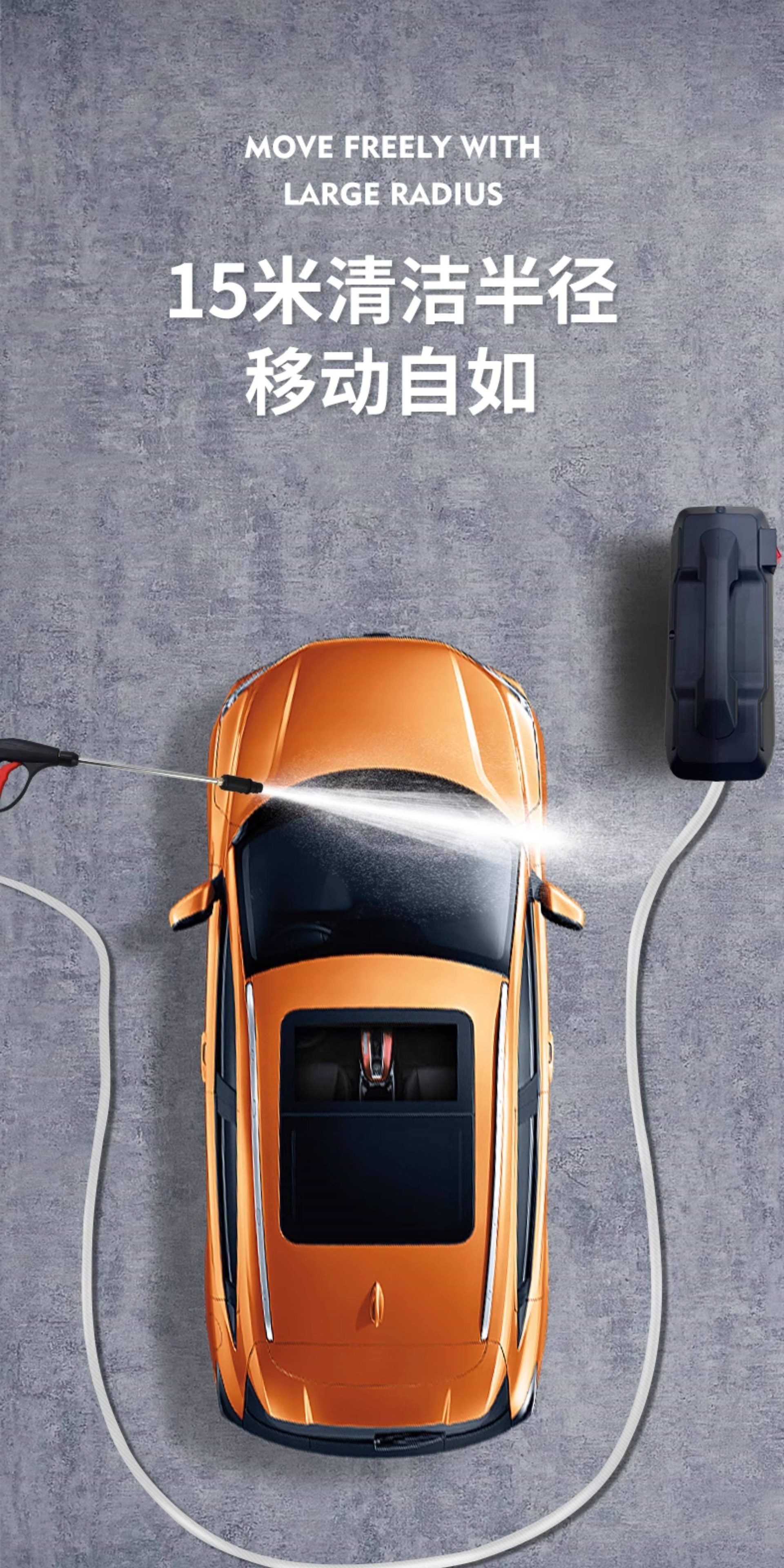New Model High-Pressure Car Washer 220V, Household High-Power Cleaning Machine, Powerful Floor Cleaning Tool, Car Washing Pump