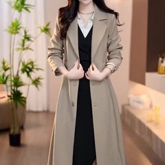 时尚减龄风衣外套2025秋季新款显瘦修身优雅轻奢百搭洋气女装
