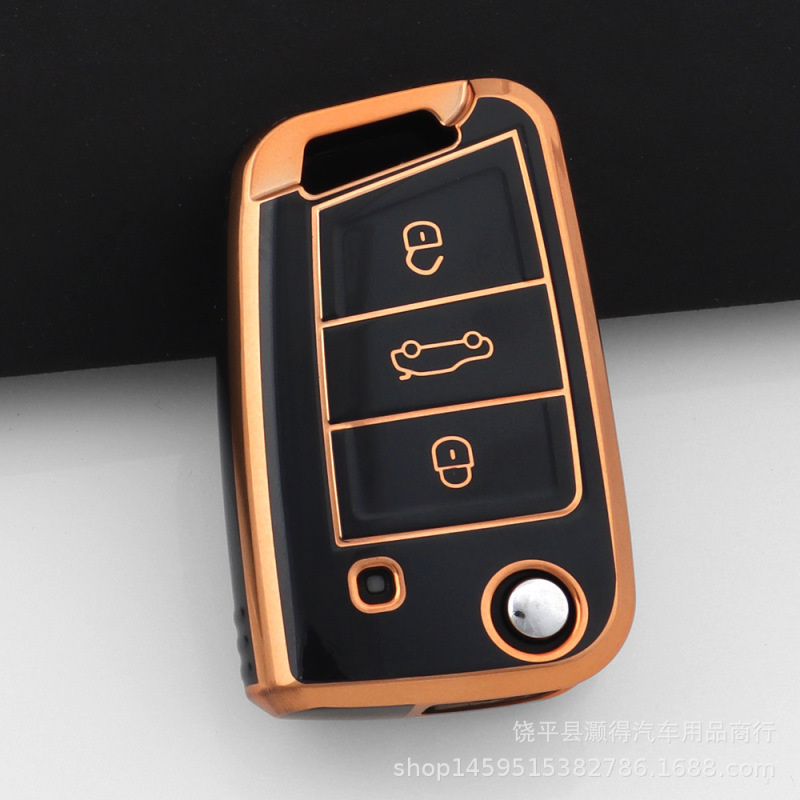 フォルクスワーゲン ゴルフ 8 8 キーカバー シュコダ キーカバー オクタビア PRO 特別な車のキーカバー シェル バックルに適しています。|undefined