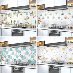 Aluminum foil oil-proof sticker kitchen waterproof self-adhesive wallpaper moisture-proof and mildew-proof sticker high temperature cabinet aluminum foil tin foil sticker