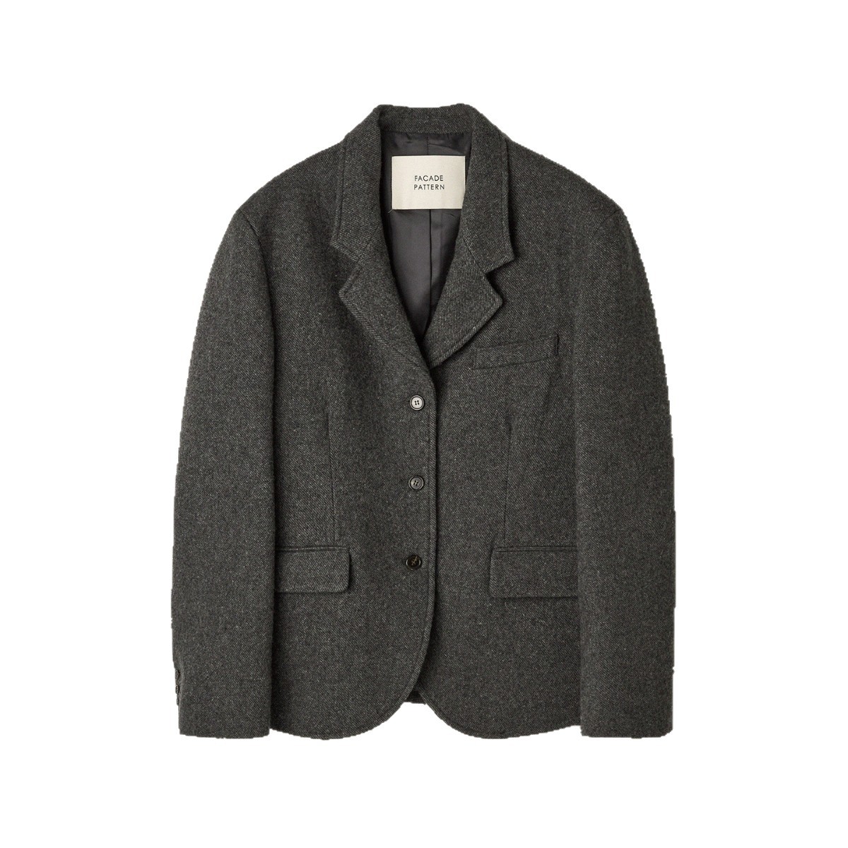 In Stock FAC*DE PATTE*N Woolen For Women Autumn Winter New Simple Elegant Commuter Blazer_ecoleips.com