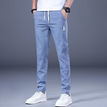 百搭休闲裤男 宽松直筒休闲裤2024潮男束脚裤子百搭ins港风潮男裤
