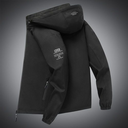 Men's Spring and Autumn Season Korean Style Casual Hooded Jacket for Youth Students Men's Top Trendy