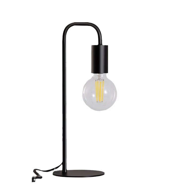 Amazon explotó Zhongshan lámparas retro estilo industrial nórdico moderno creativo lámpara de escritorio de hierro forjado dormitorio estudio