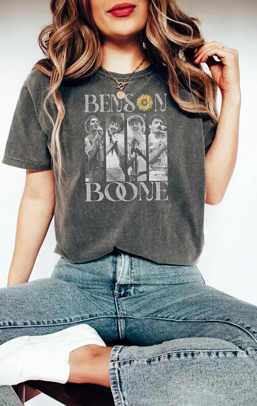 Cross-Border European Size Comfortable Colored Benson & Boone Shirt Music Tour Fan T-Shirt Popular Singer Sweatshirt Beautiful