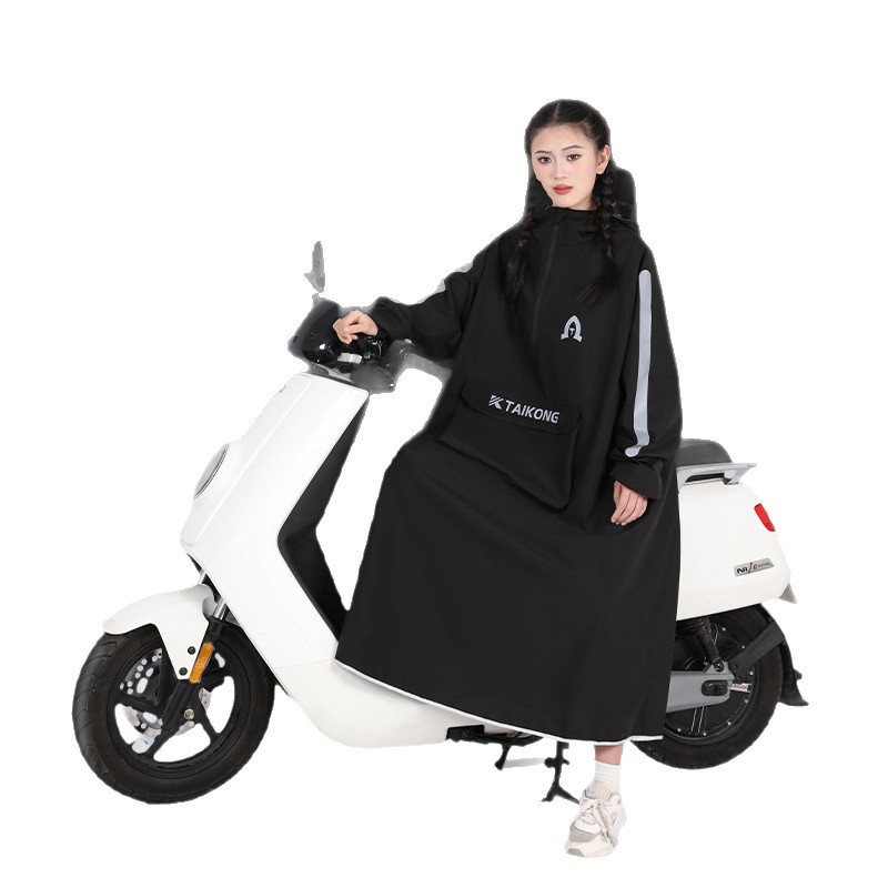 Capa de lluvia larga para automóviles eléctricos, lluvia tormentosa de todo el cuerpo para hombres y mujeres, vehículo de batería especial para montar para adultos, chaqueta de lluvia individual