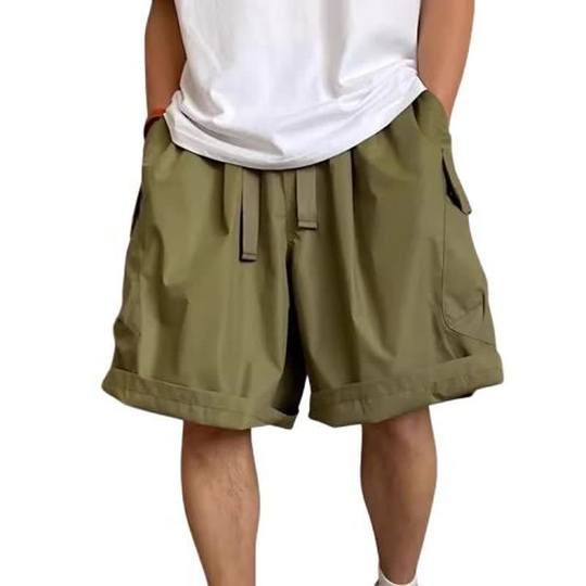 plus size 150.00kg Summer American Casual Big Pocket Workwear Shorts Men's Loose Fashion Brand Street Pants