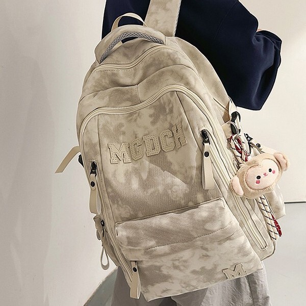 Backpack New Large Capacity Simple Urban Versatile Junior High School Students Men and Women Same Style School Bag Solid Color Casual Backpack Backpack New Large Capacity Simple Urban Versatile Junior High School Students Men and Women Same Style School Bag Solid Color Casual Backpack