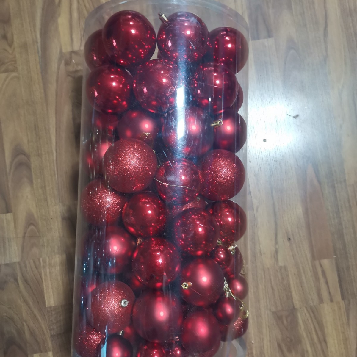 4CM 6CM 8CM 10CM Bolas de Navidad de plástico colgantes de árbol de Navidad decoraciones navideñas