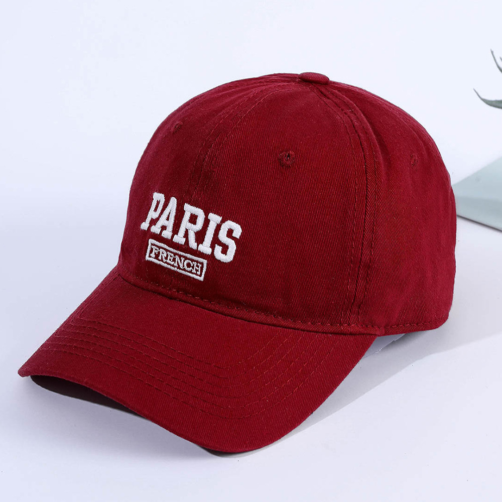 Estilo coreano gorra de béisbol letras 2023 nueva primavera y verano suave tapa personalizada tapa enarbolada
