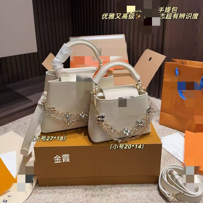 Cross-Border Big Brand Genuine Leather Cowhide Retro Shopping Bag Tail Single Crossbody Shoulder Handbag Women's Export Original Large Capacity