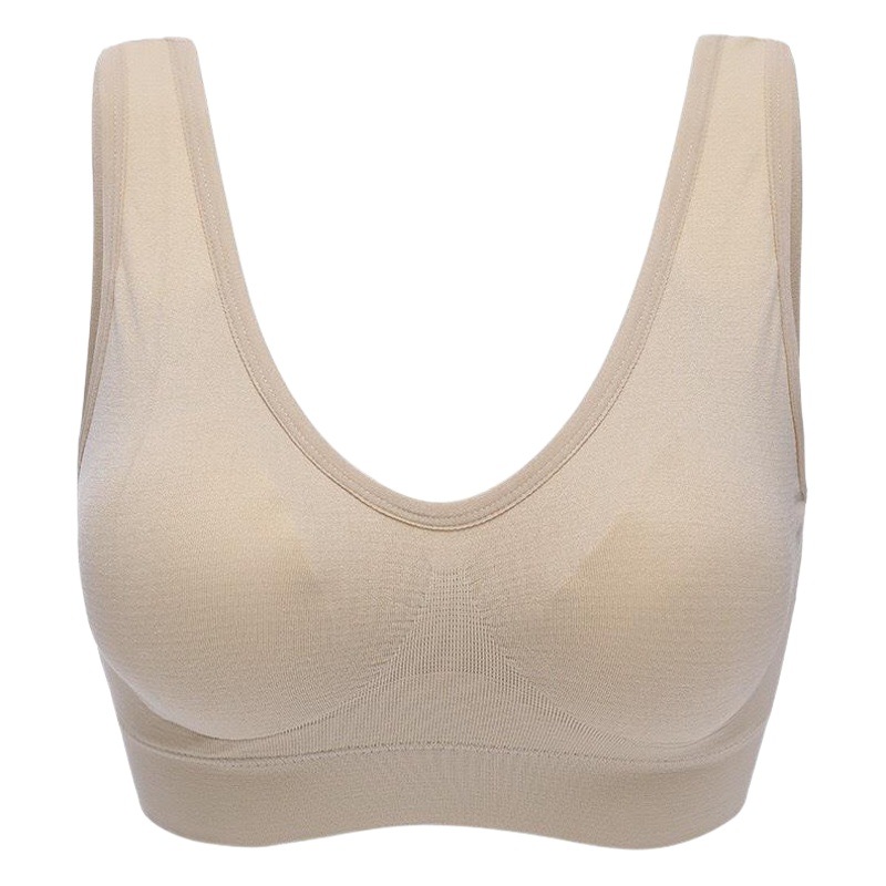 Sujetador deportivo inalámbrico de 5 piezas Genie sujetador de Mujer talla grande sujetador de chaleco de ropa interior sin costuras de doble capa