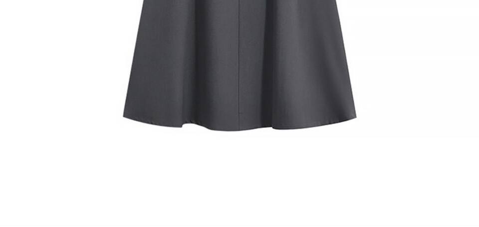 Chân váy vest nữ cạp cao dáng chữ A xếp ly dài 72 cm — Bộ đồ màu xám cho người nhỏ (chiều dài váy 72cm ), Bộ đồ đen nhỏ nhắn (Chiều dài váy 72cm) chi tiết 10