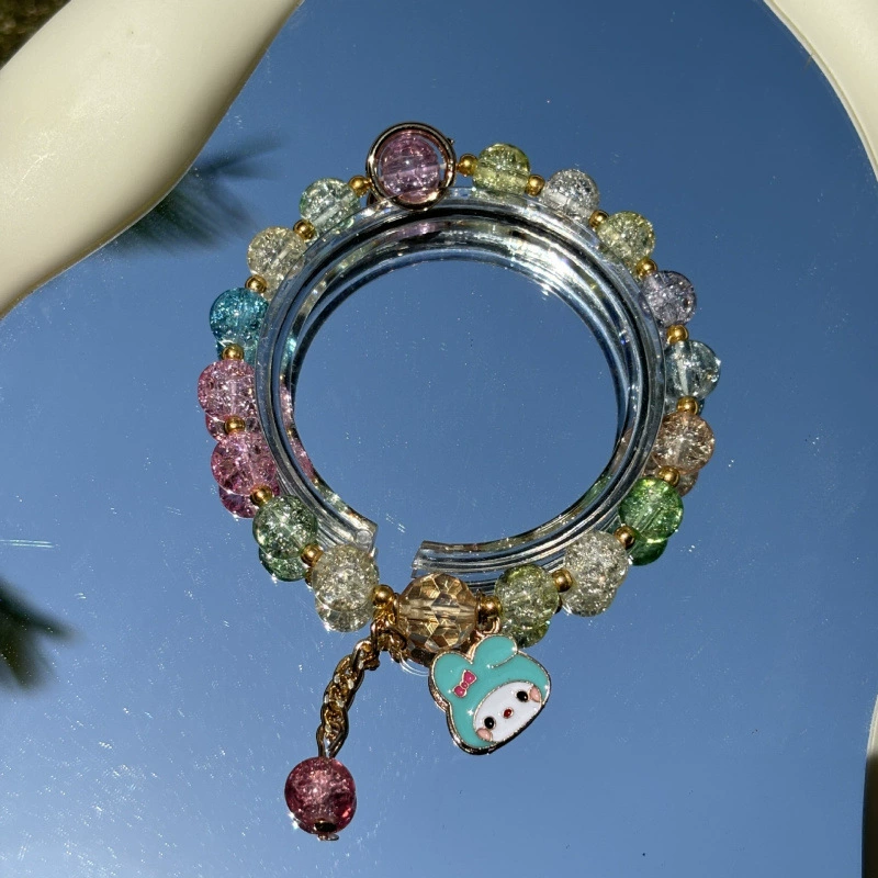 Jingdezhen ceramic bead bracelet, handmade, elastic, gift boxed (OPP)