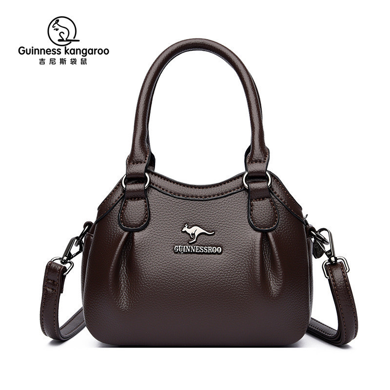Guinness Kangaroo Women's Crossbody Bag, High-End Niche Commuter Shoulder Bag, Elegant Handbag for Middle-Aged Moms