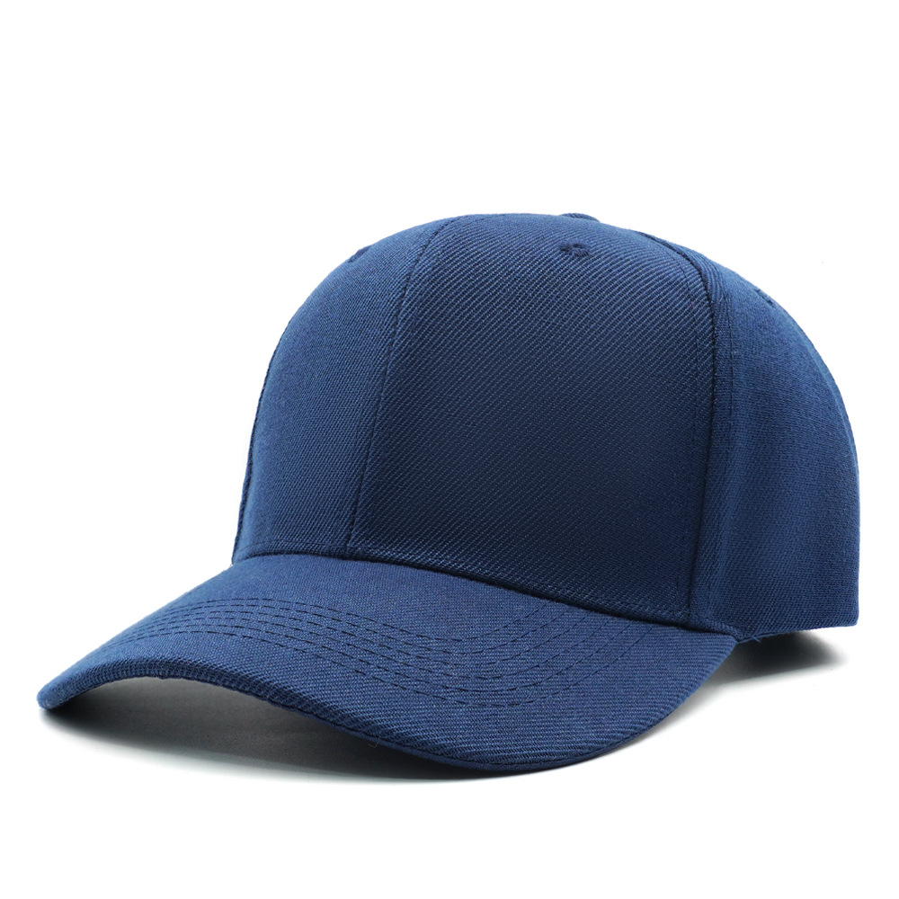 Heißer verkauf Koreanische version einfarbig sechs stück baseball kappe mit bestickt gedruckt Klett verstellbaren riemen für männer_voghion.com