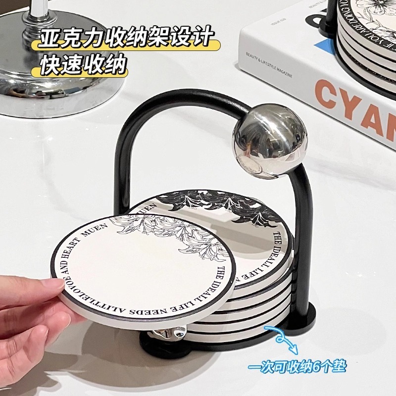 軽量高級ポットマットセット、ダイニングテーブル断熱火傷防止マット、キャセロールマット、高温耐性家庭用コースター、ボウルとプレートマット、高級感|undefined