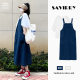Maternity clothes spring and summer suit fashion Korean style short sleeve design sense plus size high sense strap dress two-piece set
