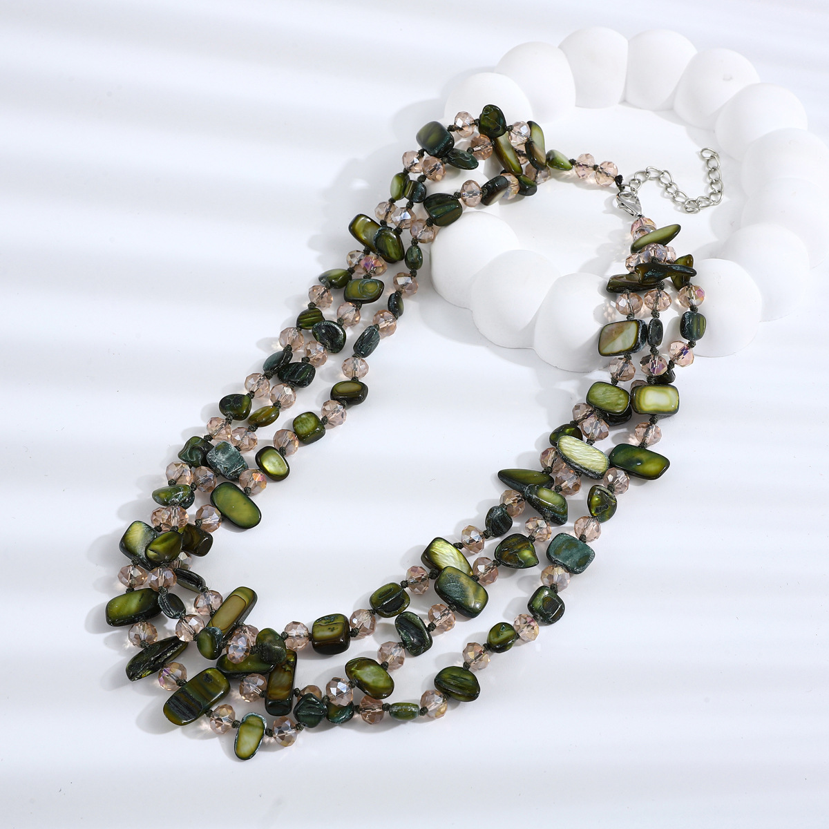 105g Weight Necklace Classification Shell Chain Material Beaded Chain Chain Type 1 Piece Quantity Holiday, Travel Occasion Shell Material Geometric Pattern Women's Gender Vacation, Simple Style Style Vacation Simple Style Geometric Shell Beaded Chain Beaded Necklaces Wholesale 10