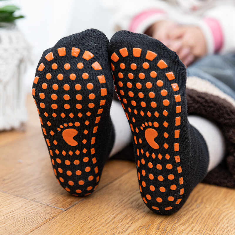 Manufacturer Wholesale Trampoline Socks with Adhesive Dots, Children's Non-Slip Socks, Floor Sock Covers, Children's Playground Early Education Adult Yoga Socks