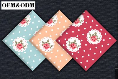 45cm全棉印花女帕 高檔日式女士手絹方巾 純棉口袋巾可定制款花型