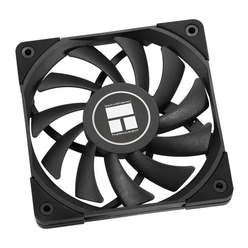 Корпусный вентилятор охлаждения Limin Thermalridt C12015B 12СМ, 1800 об/мин, тонкий черный вентилятор