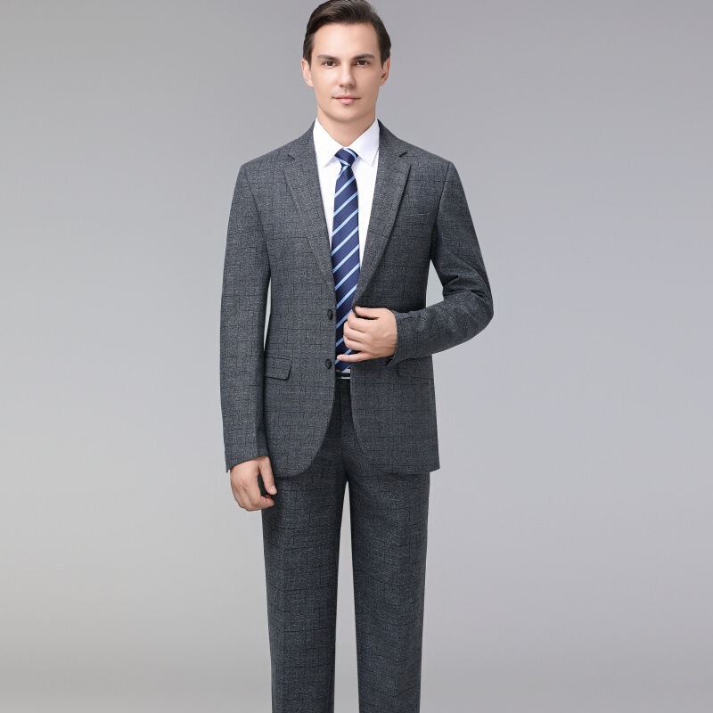 High-End Wool Suit Suit for Men, Autumn and Winter New Business Formal Suit, Middle-Aged Casual Dad Wool Jacket