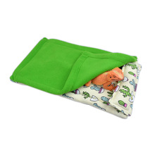 蜥蜴壁虎爬虫睡袋带枕头毛毯保暖胡须龙仓鼠宠物睡床