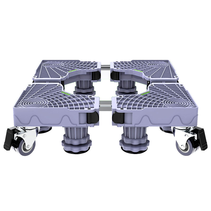 Base de la lavadora Rack de almacenamiento universal Soporte de rodillo Haier Refrigerador Soporte de rueda universal móvil Almohadilla Estante de pierna alta