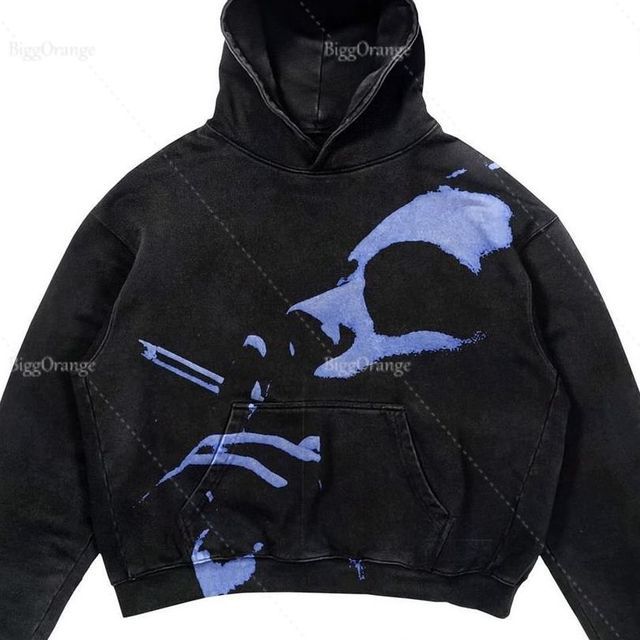 Halloween Printed Hooded Sweatshirt 13
