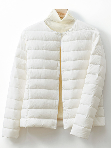 Velvet demi-season keep warm down jacket