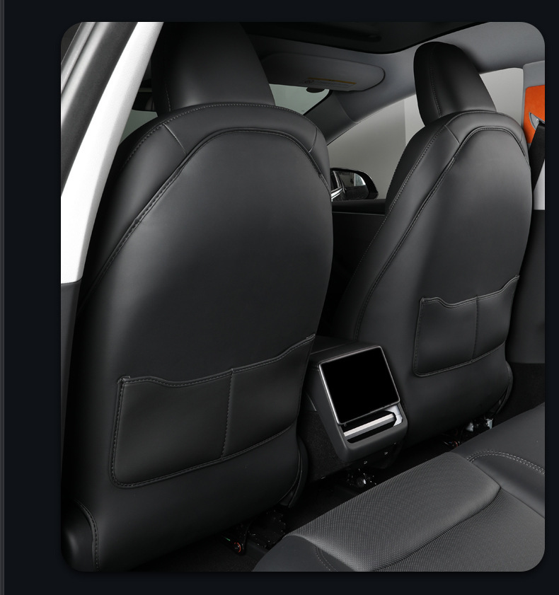 Suitable for Tesla Model Y/3 Updated Version Seat Anti-Kick Pad Rear Seat Protection Cover Front Backrest Panel Interior Decoration