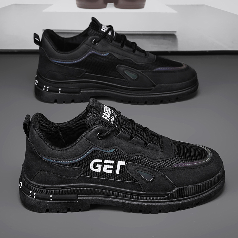 Otoño zapatos de protección laboral para hombres 2026 nuevo invierno zapatos de red de trabajo de invierno zapatos de trabajo de hombre respirables