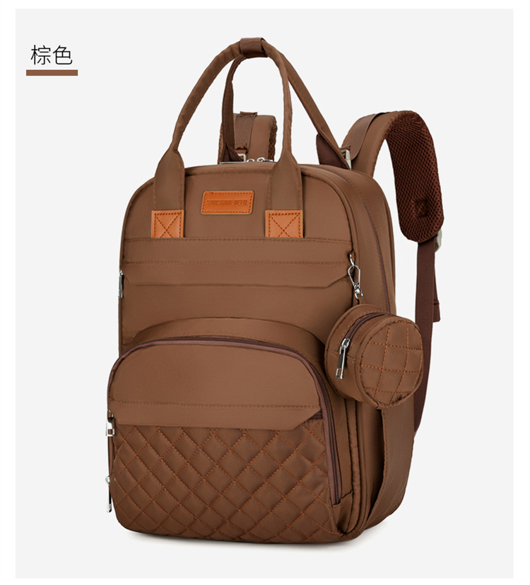 Cross-border exclusive for mother and baby bags, 2025 new large-capacity portable travel diaper bag for both shoulders, printable Mommy bag undefined