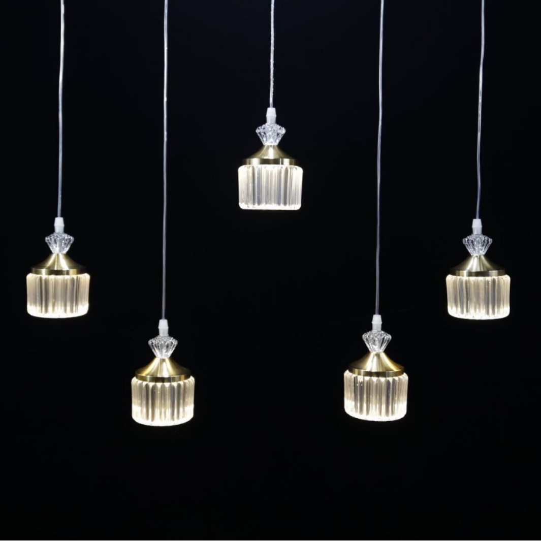 Cabecera de cama colgante pasillo bar morada cafetería bar lámpara de vidrio led luz cálida atmósfera lámpara led luz interior