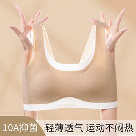 12-18岁少女发育期中大童A类抗菌文胸分体固定杯内衣运动透气背心