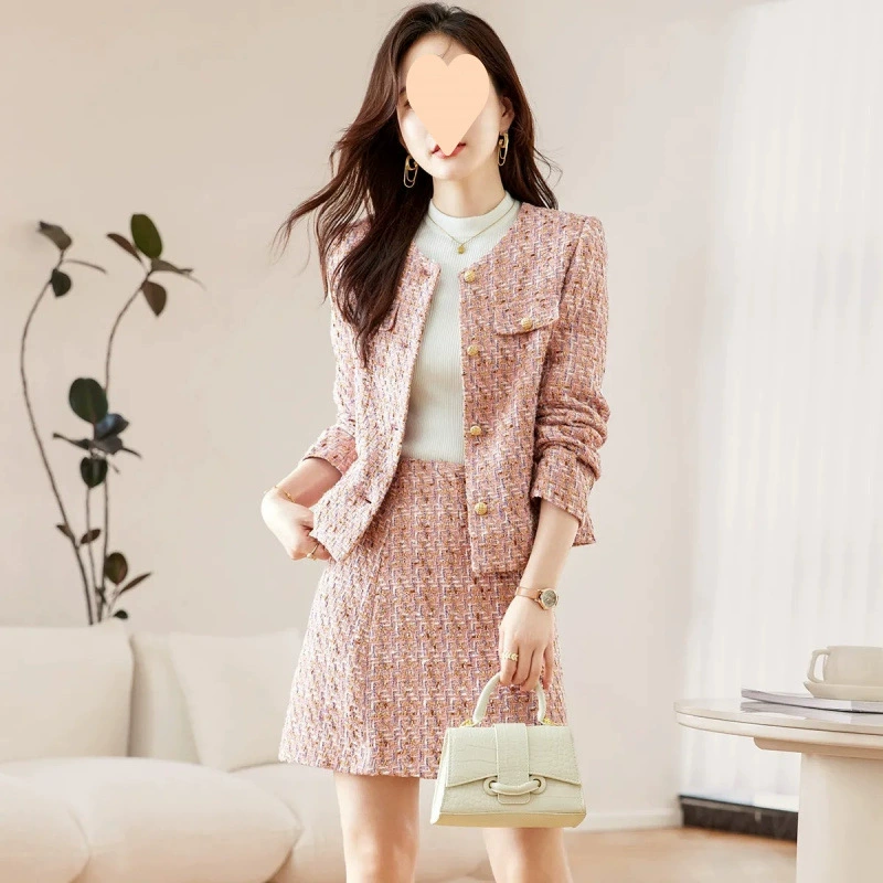 Sophisticated cute small set, Chanel style, 2024 years, for teenagers