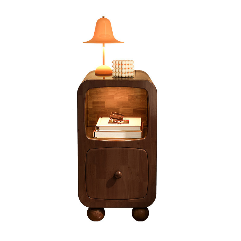 Mesita de noche pequeña extremadamente estrecha con lámpara Super estrecha 30 cm 20cm mesita de noche de carga inalámbrica estante de gabinete de ranura estrecha