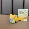 Original woodcarving wind standing gossip little ornament-Corgi